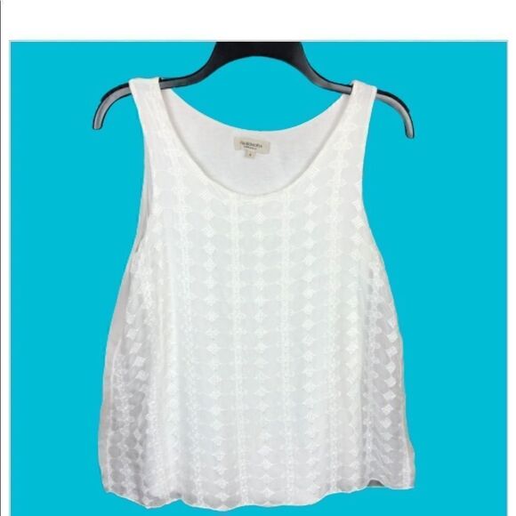 Via Signoria Blouse Lace Overlay Ivory Small - Picture 7 of 8